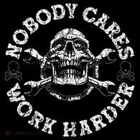 Nobody Cares Work Harder Skull Mechanic Engineer Women's Hoodie thumb 2