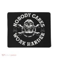 Nobody Cares Work Harder Skull Mechanic Engineer Mousepad thumb 0