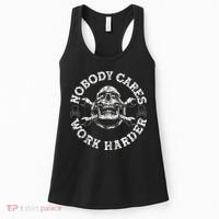Nobody Cares Work Harder Skull Mechanic Engineer Women's Tank Top thumb 0