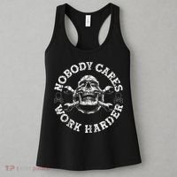 Nobody Cares Work Harder Skull Mechanic Engineer Women's Tank Top thumb 3