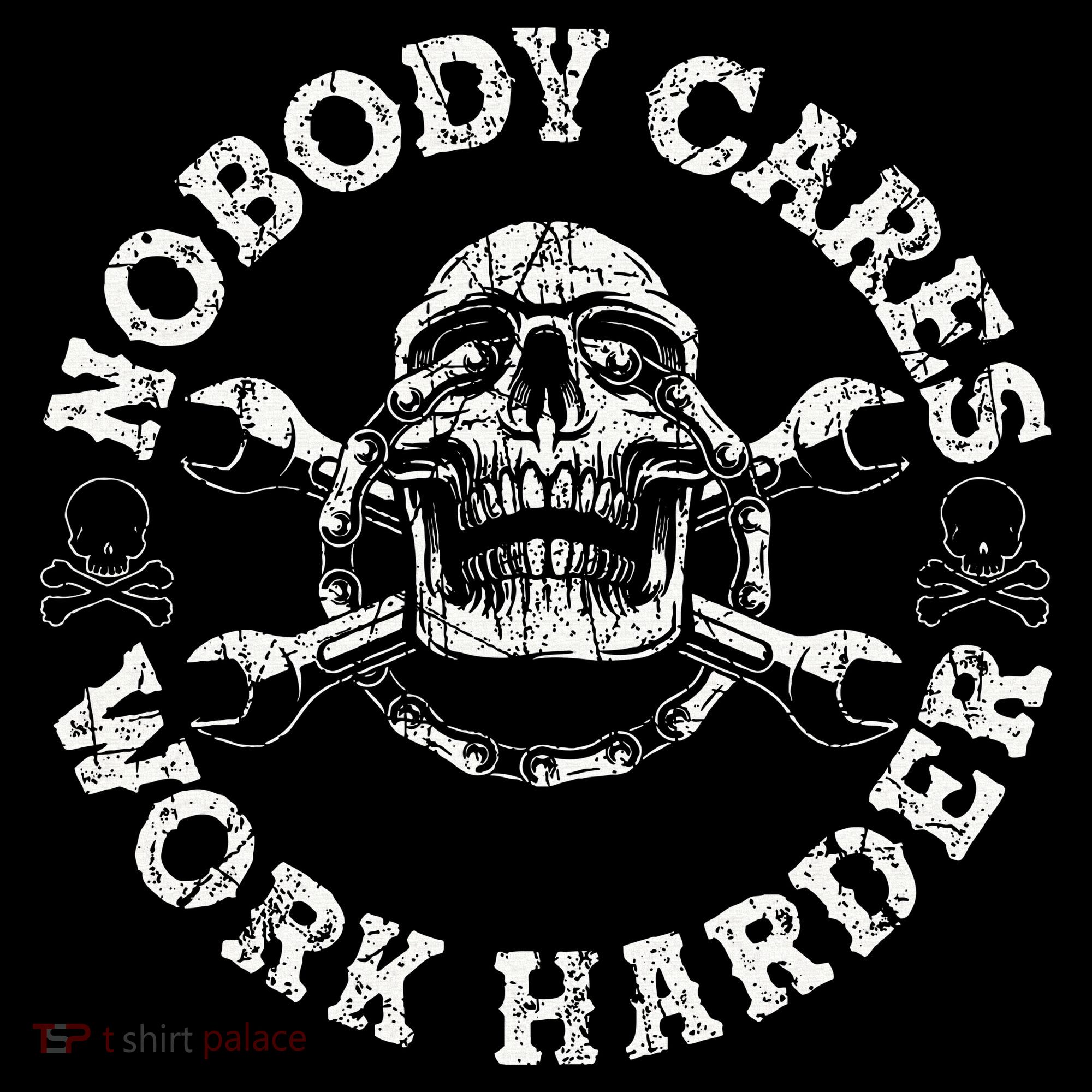Nobody Cares Work Harder Skull Mechanic Engineer Women's Tank Top