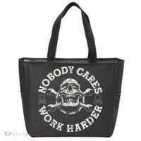 Nobody Cares Work Harder Skull Mechanic Engineer Tote Bag thumb 0