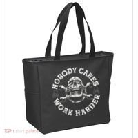 Nobody Cares Work Harder Skull Mechanic Engineer Tote Bag thumb 2