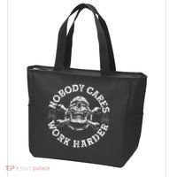 Nobody Cares Work Harder Skull Mechanic Engineer Tote Bag thumb 3