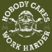 Nobody Cares Work Harder Skull Mechanic Engineer The Baniff Cuffed Pom Beanie thumb 2