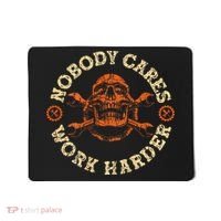Nobody Cares Work Harder Skull Mechanic Engineer Mousepad thumb 0