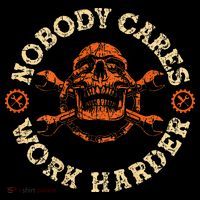 Nobody Cares Work Harder Skull Mechanic Engineer Baby Bodysuit thumb 2