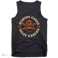 Nobody Cares Work Harder Skull Mechanic Engineer Tank Top thumb 0