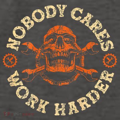 Nobody Cares Work Harder Skull Mechanic Engineer Vector Backpack