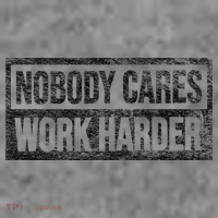 NOBODY CARES WORK HARDER Sweatshirt Cinch Pack Bag thumb 2