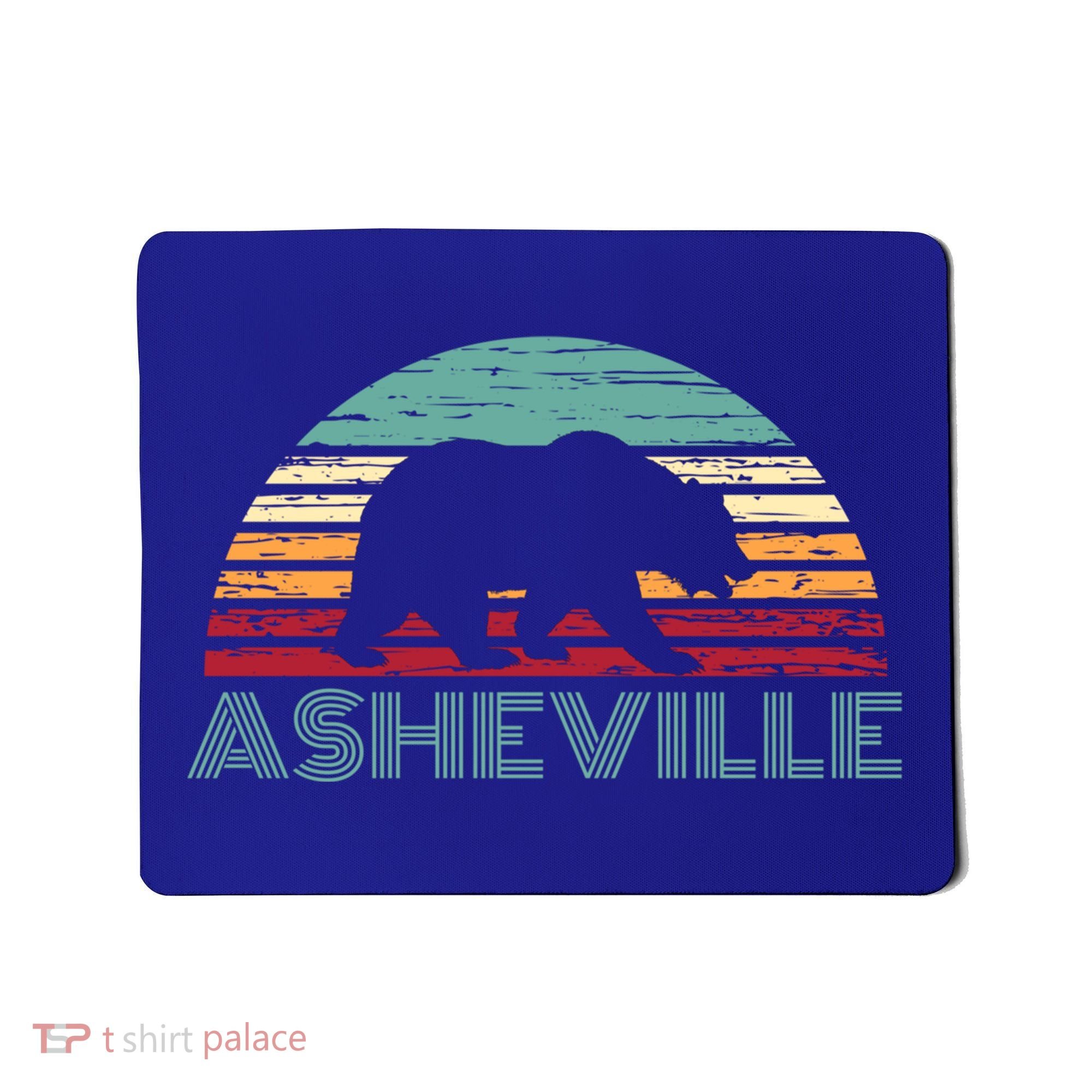 North Carolina Wildlife Retro Asheville Nc Avl Bear Gift Mousepad