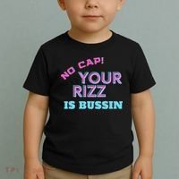 No Cap Your Rizz Is Bussin Meme Apparel Toddler T-Shirt thumb 2