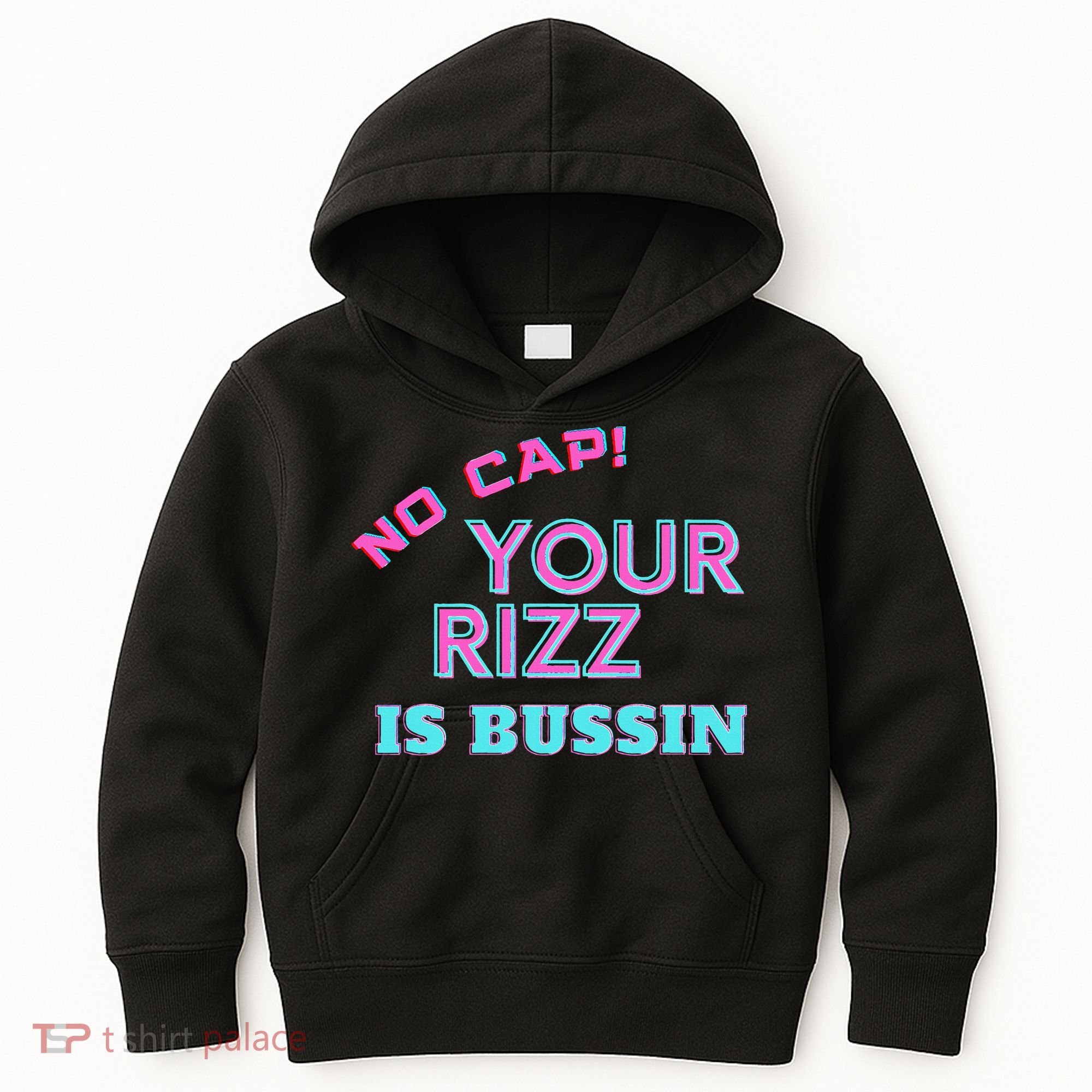 No Cap Your Rizz Is Bussin Meme Apparel Kids Hoodie
