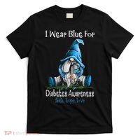 November Diabetes Awareness Month Funny Gnomes Wear Blue T-Shirt thumb 0