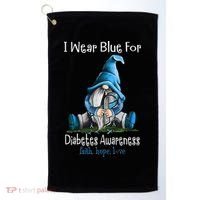November Diabetes Awareness Month Funny Gnomes Wear Blue Golf Towel thumb 0