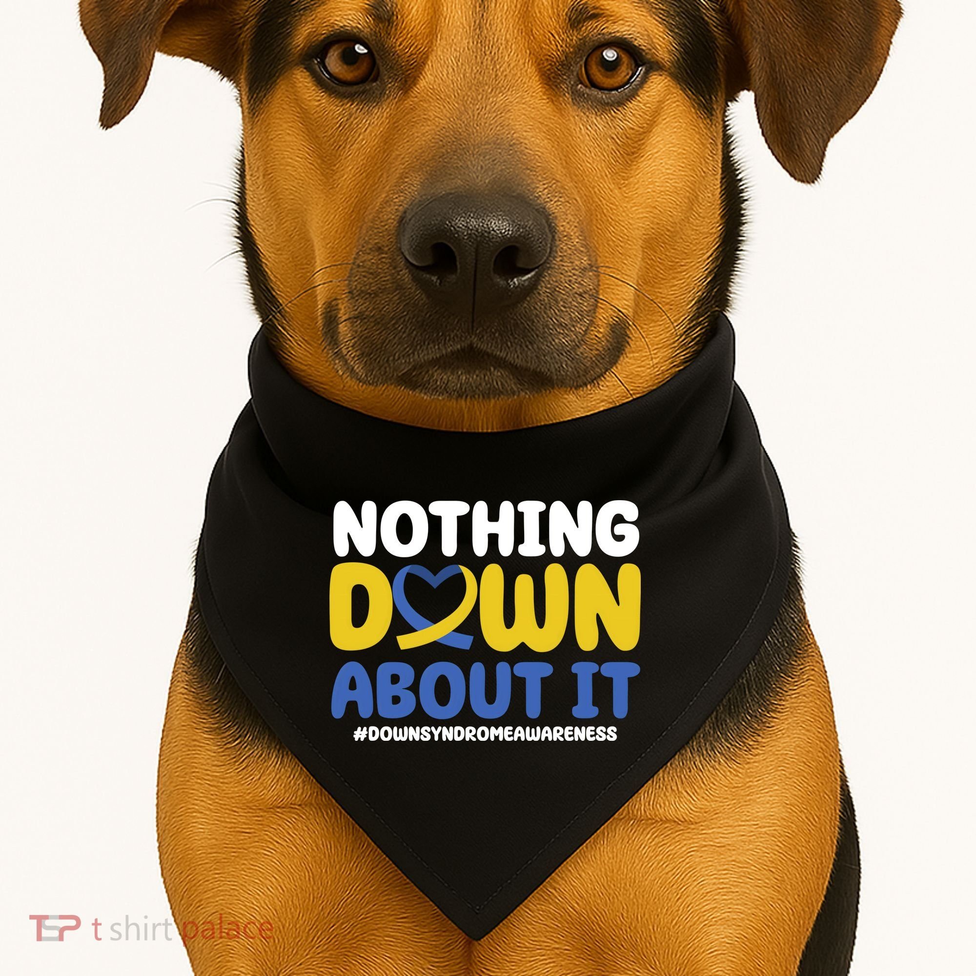 Nothing Down About It Down Syndrome Awareness USA-Made Doggie Bandana