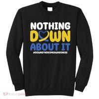 Nothing Down About It Down Syndrome Awareness Sweatshirt thumb 0
