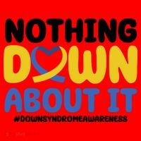 Nothing Down About It Down Syndrome Awareness Santa Hat thumb 1