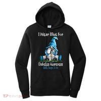 November Diabetes Awareness Funny Gnomes Wear Blue Women's Hoodie thumb 0