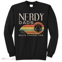 Nerdy Dads Build Character Funny Rpg Gaming D20 Dice Gamer Sweatshirt thumb 0