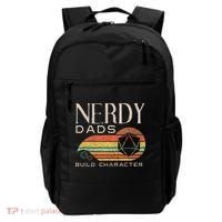 Nerdy Dads Build Character Funny Rpg Gaming D20 Dice Gamer Backpack thumb 0