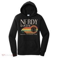 Nerdy Dads Build Character Funny Rpg Gaming D20 Dice Gamer Women's Hoodie thumb 0