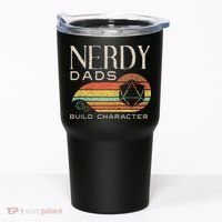 Nerdy Dads Build Character Funny Rpg Gaming D20 Dice Gamer Tumbler thumb 0