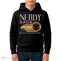 Nerdy Dads Build Character Funny Rpg Gaming D20 Dice Gamer Kids Hoodie thumb 4