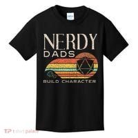 Nerdy Dads Build Character Funny Rpg Gaming D20 Dice Gamer Kids T-Shirt thumb 0