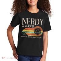 Nerdy Dads Build Character Funny Rpg Gaming D20 Dice Gamer Kids T-Shirt thumb 2