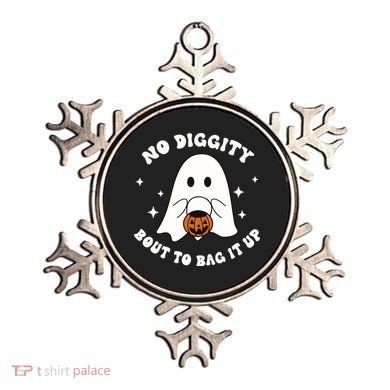 No Diggity Bout To Bag It Up Halloween Trick Or Treat Ghost Ornament