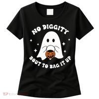 No Diggity Bout To Bag It Up Halloween Trick Or Treat Ghost Women's T-Shirt thumb 0