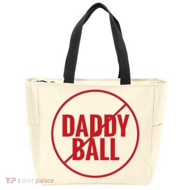No Daddy Ball As Baseball Coach Tote Bag