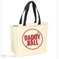 No Daddy Ball As Baseball Coach Tote Bag thumb 2