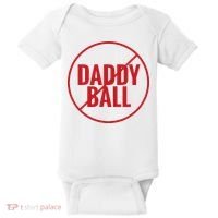 No Daddy Ball As Baseball Coach Baby Bodysuit thumb 0