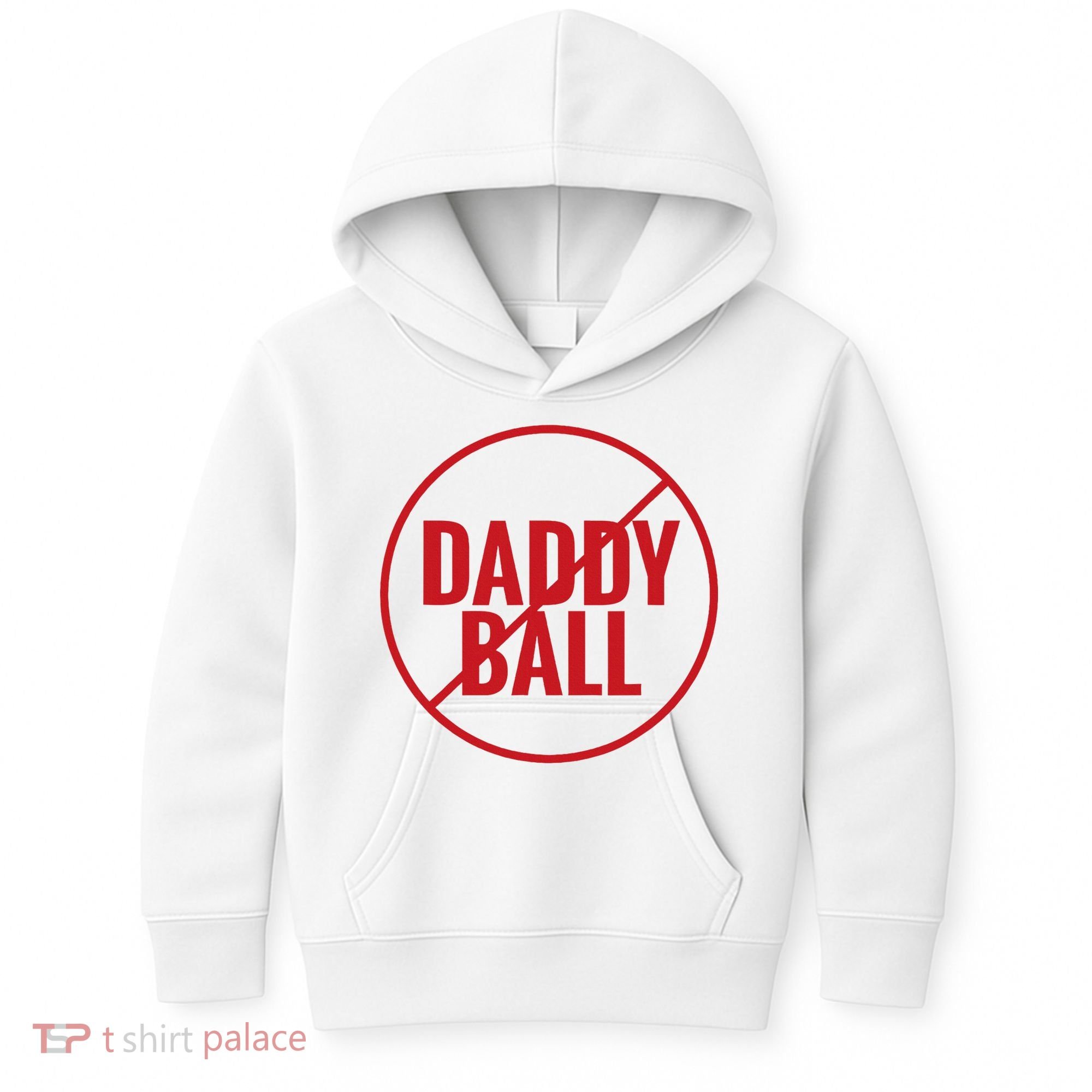 No Daddy Ball As Baseball Coach Kids Hoodie