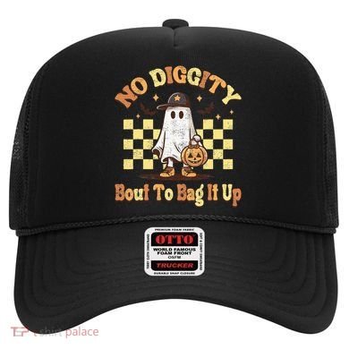No Diggity Bout To Bag It Up Cool Ghost Halloween Hat