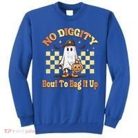 No Diggity Bout To Bag It Up Cool Ghost Halloween Sweatshirt thumb 0