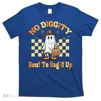No Diggity Bout To Bag It Up Cool Ghost Halloween T-Shirt thumb 0