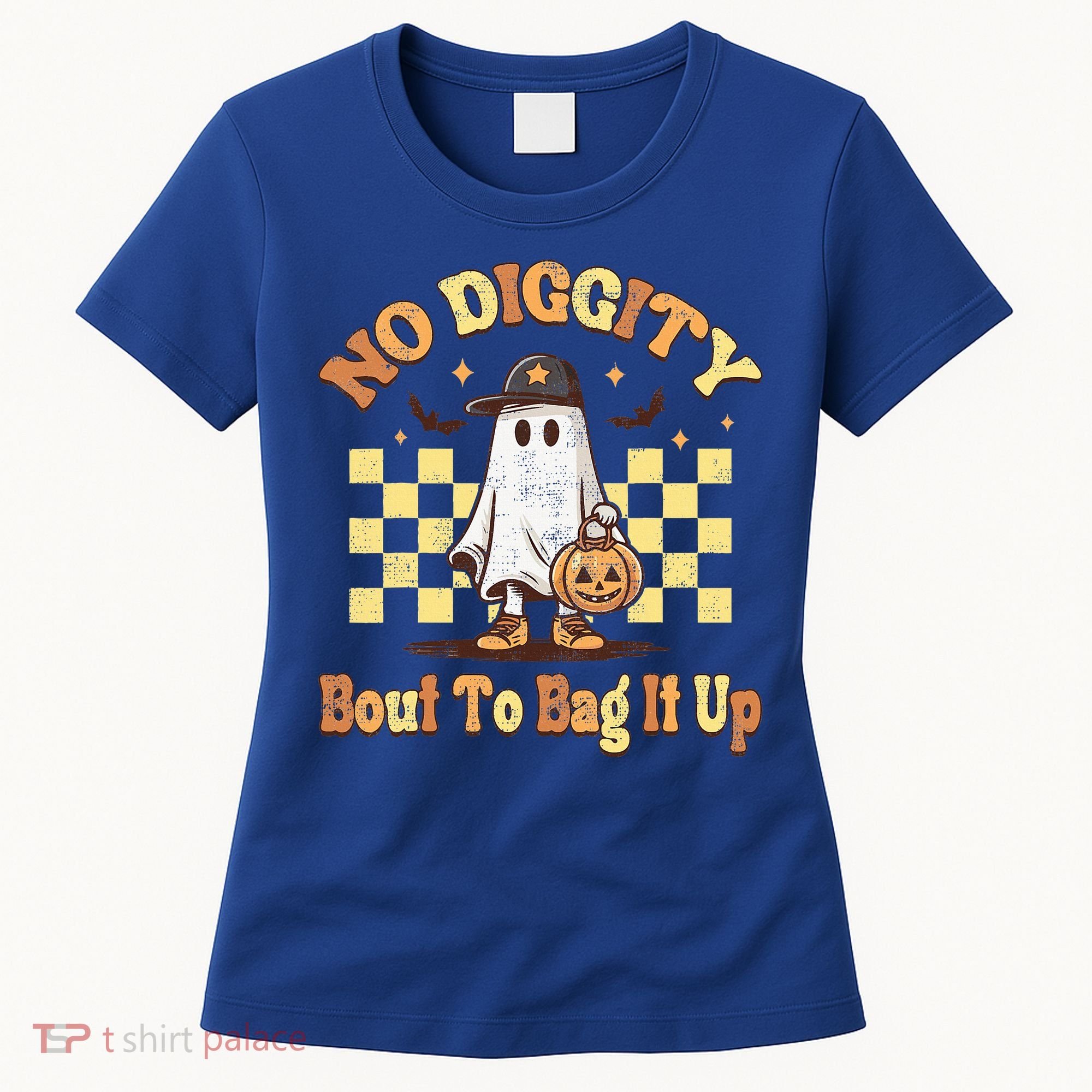 No Diggity Bout To Bag It Up Cool Ghost Halloween Women's T-Shirt