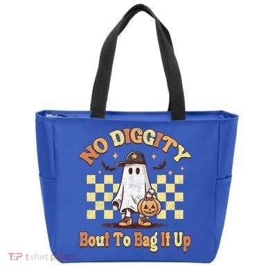 No Diggity Bout To Bag It Up Cool Ghost Halloween Tote Bag