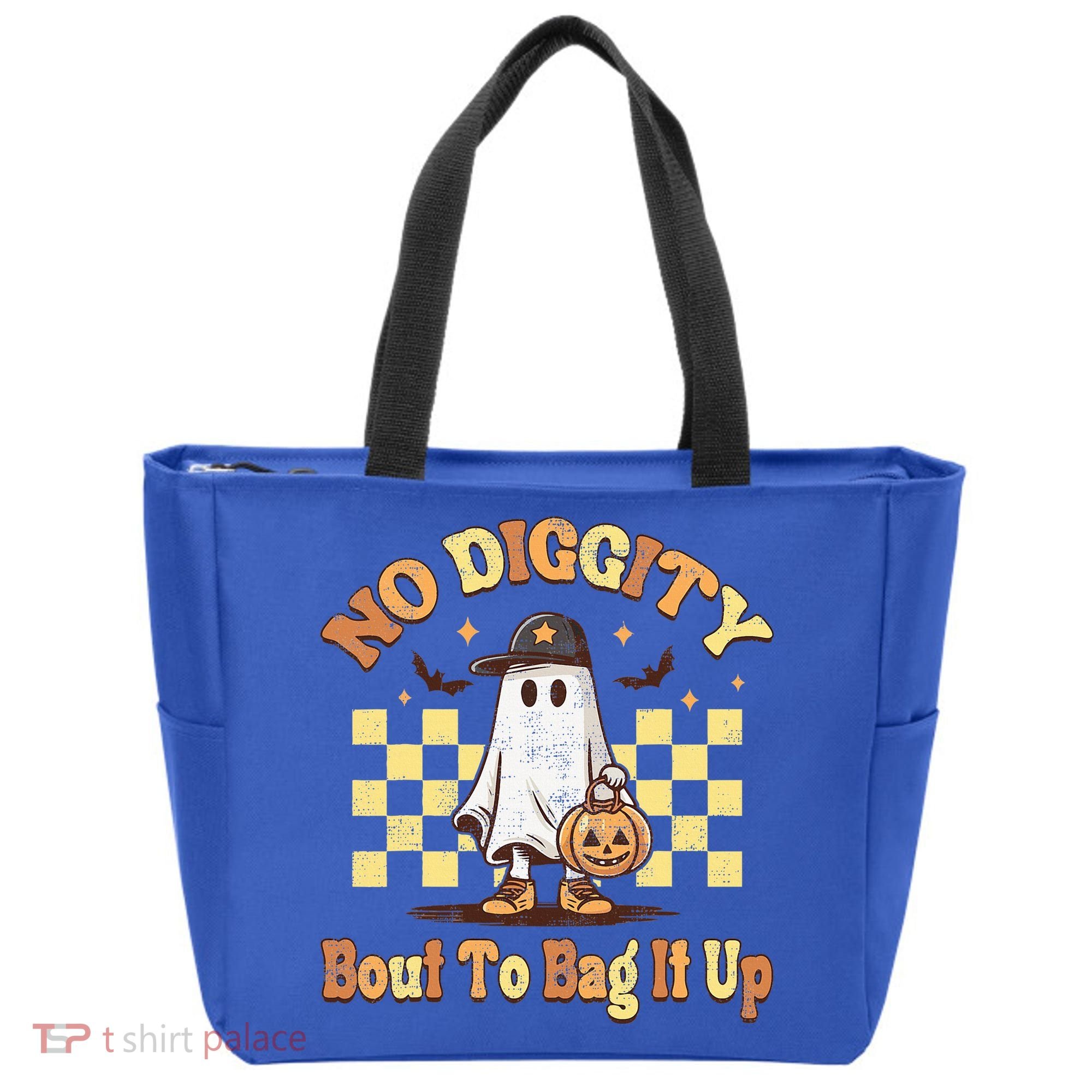 No Diggity Bout To Bag It Up Cool Ghost Halloween Tote Bag