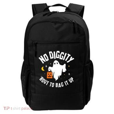 No Diggity Bout To Bag It Up Cute Ghost Halloween Candy Backpack