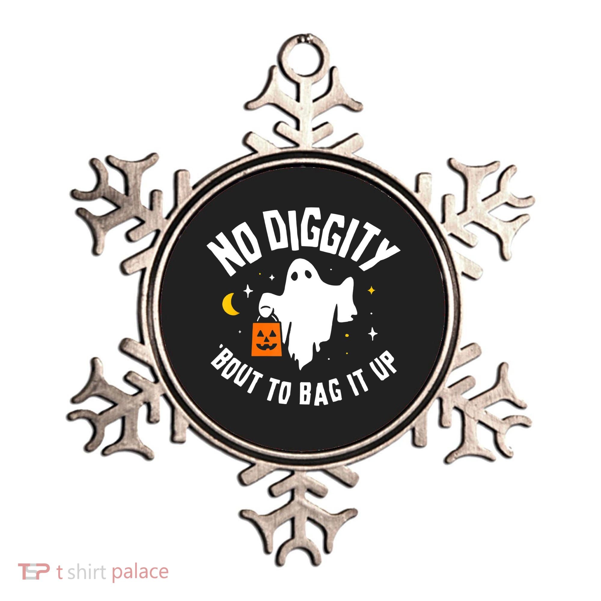 No Diggity Bout To Bag It Up Cute Ghost Halloween Candy Ornament