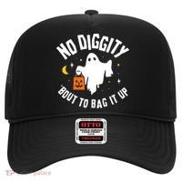 No Diggity Bout To Bag It Up Cute Ghost Halloween Candy Hat thumb 0