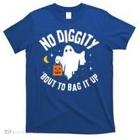No Diggity Bout To Bag It Up Cute Ghost Halloween Candy T-Shirt thumb 0