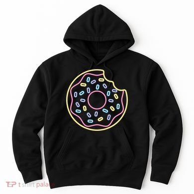 Neon Donut Bite Hoodie