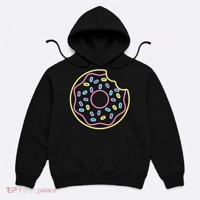 Neon Donut Bite Hoodie