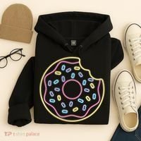 Neon Donut Bite Hoodie thumb 4