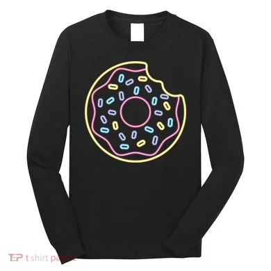 Neon Donut Bite Long Sleeve Shirt